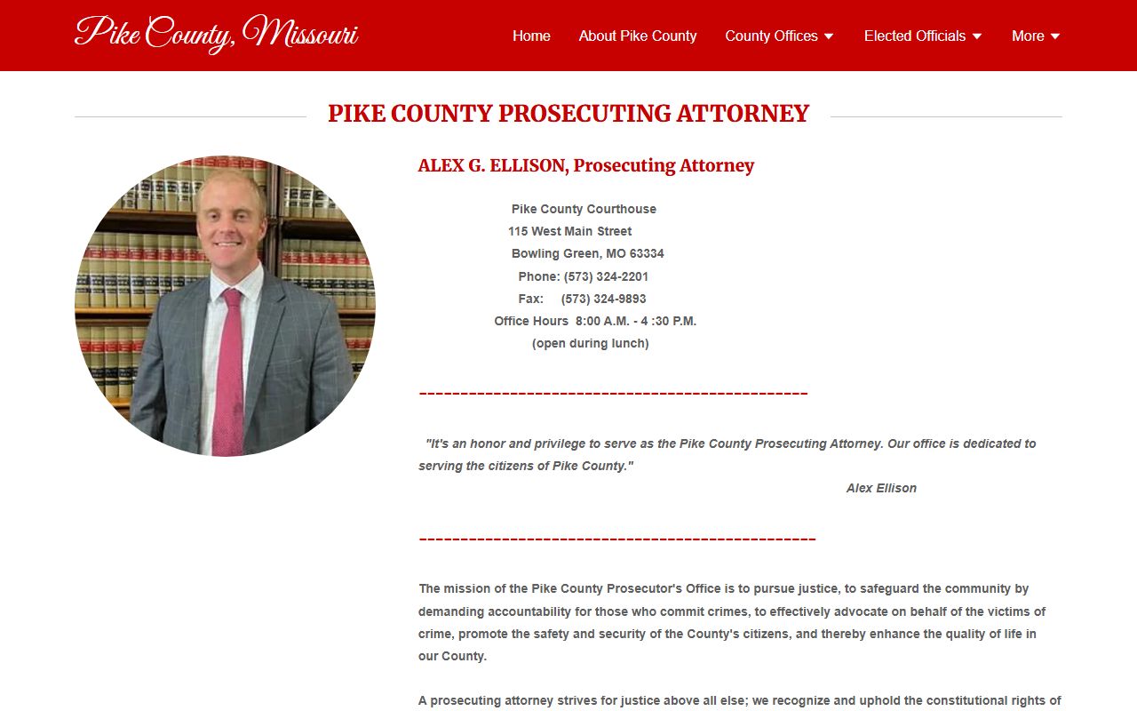 Pike County prosecuting attorney court records after arrest