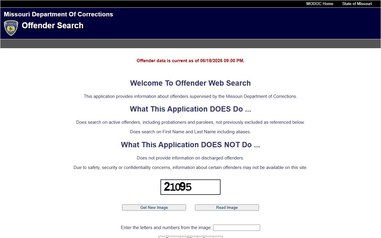 Missouri DOC Offender Search for Pike County inmate lookup
